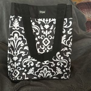 Essential Storage Tote by Thirty One. Black and white